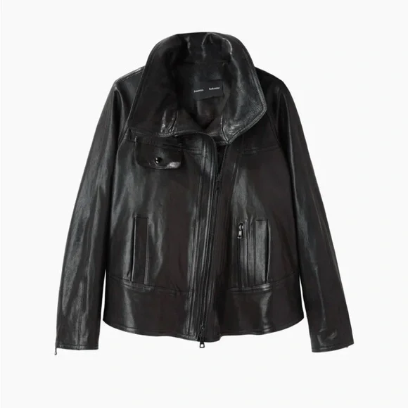 Proenza Schouler Leather Jacket Size 6 - Picture 6 of 8